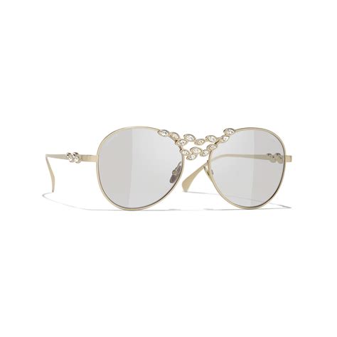 chanel metal pilot sunglasses